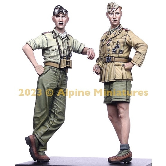 35311 1/35 WWII ドイツアフリカ軍団 装甲部隊将校セット(2体入