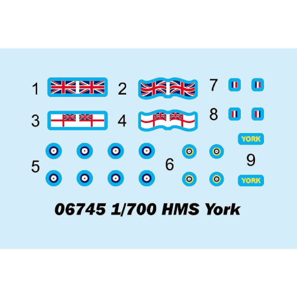 06745 イギリス海軍 重巡洋艦 HMS ヨーク | トランペッター TRUMPETER