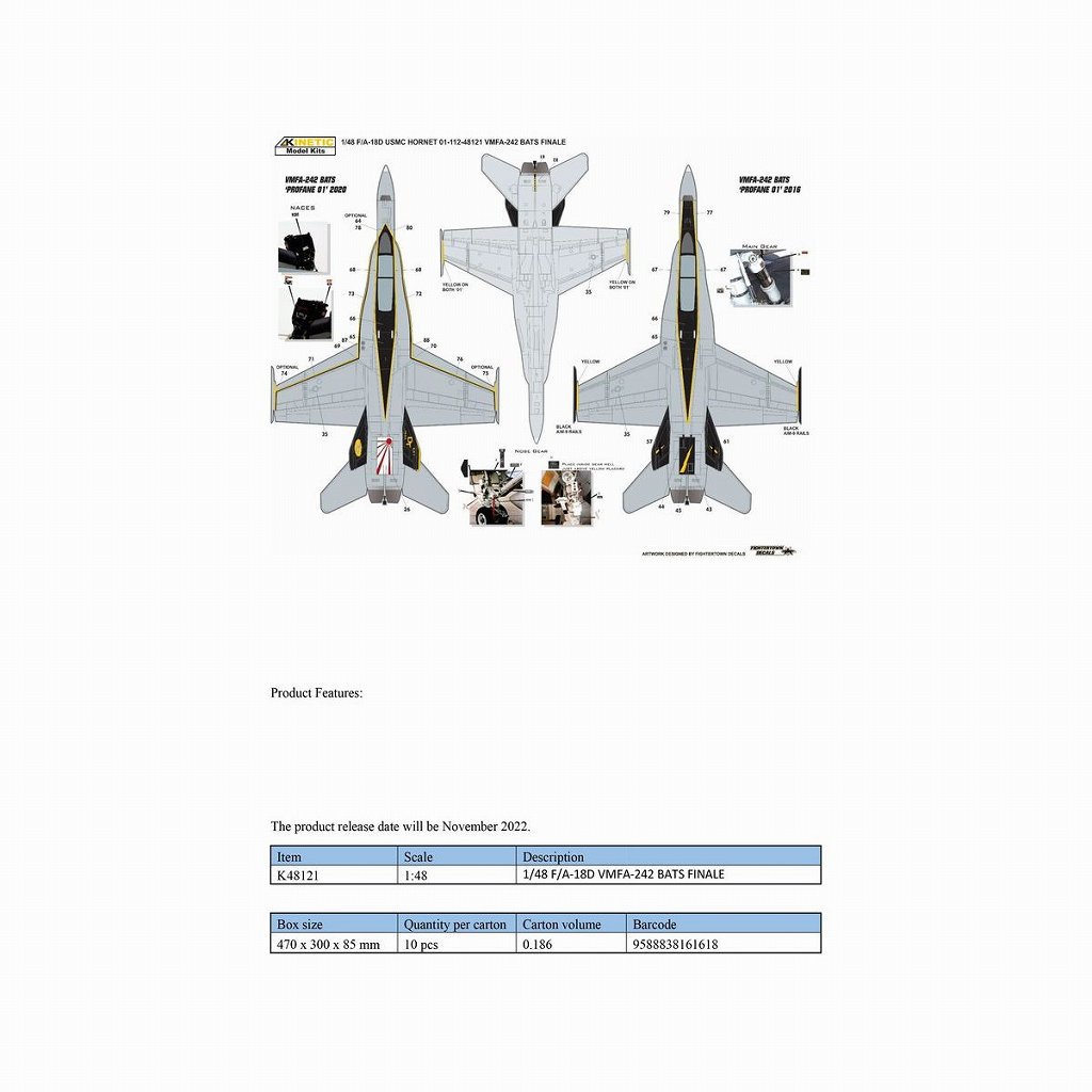 K48121 1/48 F/A-18D ホーネット VMFA-242