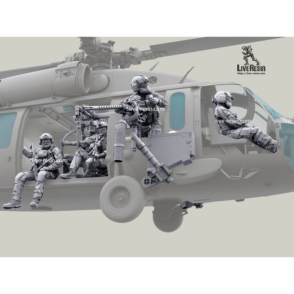LRM-35024X 現用アメリカ空軍 HH-60G ペイブホーク クルー 7体セット