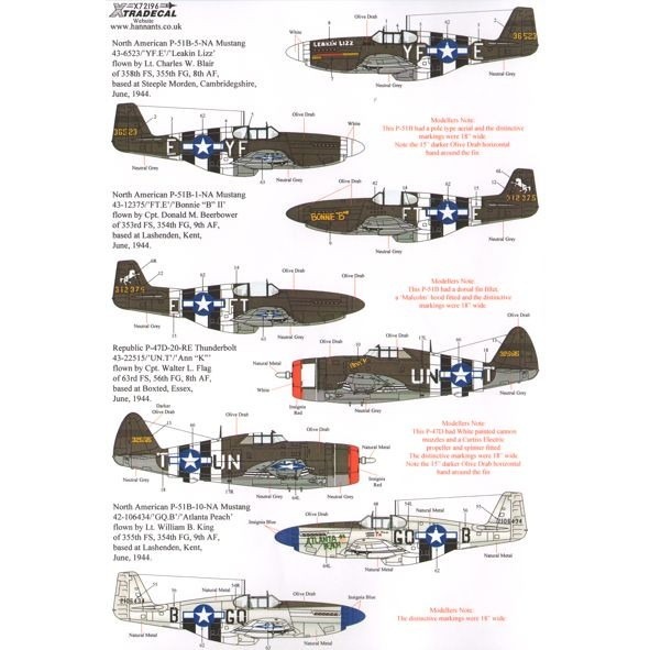 X72196 Dデイ 70周年記念 Pt.3 アメリカ第8空軍/アメリカ第9空軍