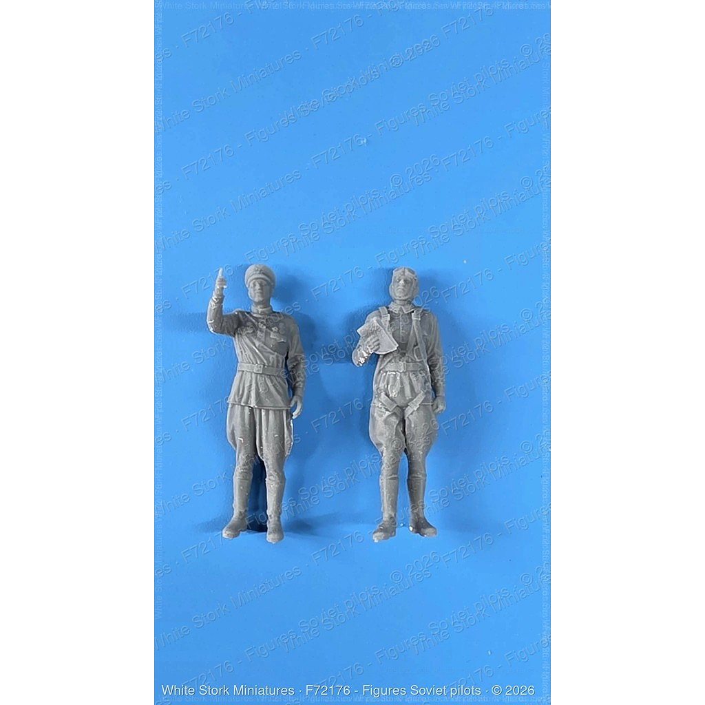 F72176 1/72 ソ連軍パイロット（2体） 【ネコポス規格外】 | ホワイト