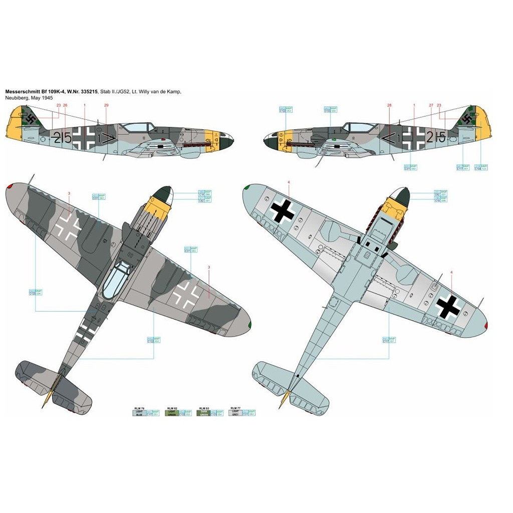 �ڿ����ʡۥ����ȥ������륭�å� 200-D72041 ��å�������ߥå� Bf109K-4 Pt.1