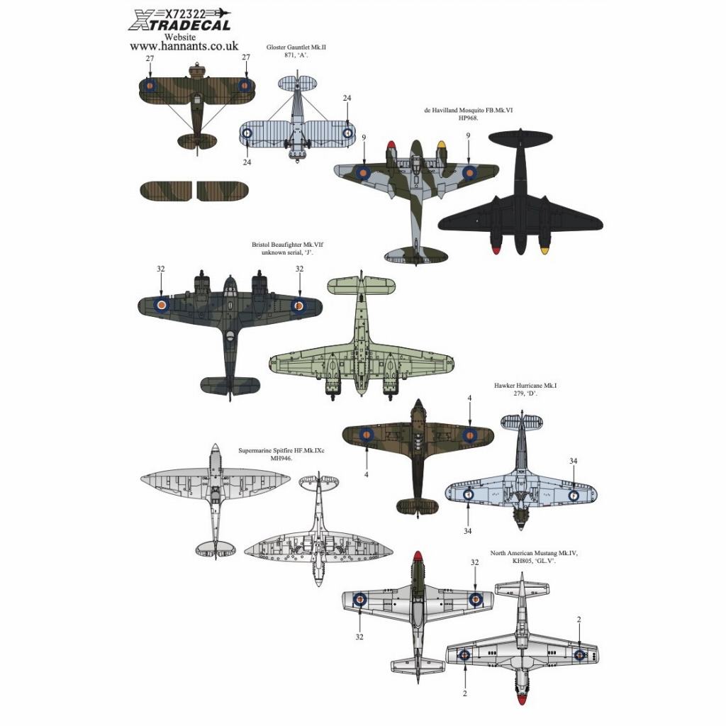 X72322 SAAF 南アフリカ空軍 戦闘機 WWII コレクション Part2