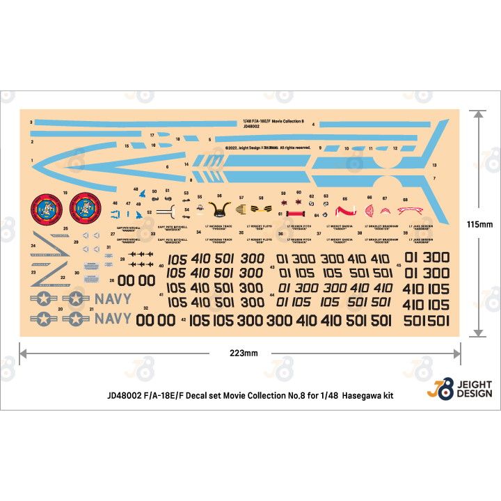 JEIGHT DESIGN JD-48002 1/48 �ڥࡼ�ӡ����쥯����� No.8 2022ǯ��F/A-18E/F �����ѡ��ۡ��ͥå� �ǥ����륻�å� �ڥͥ��ݥ��ġ�