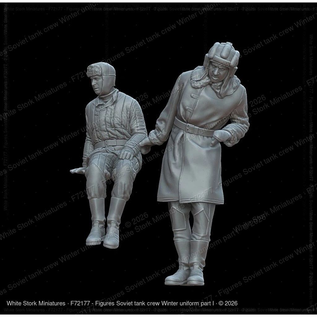 近衛連隊　騎兵隊　図嚢ずのう　昭和　戦前 新製品】F72177 1/72 冬季装備のソ連戦車兵 Part 1（2体） 【ネコポス