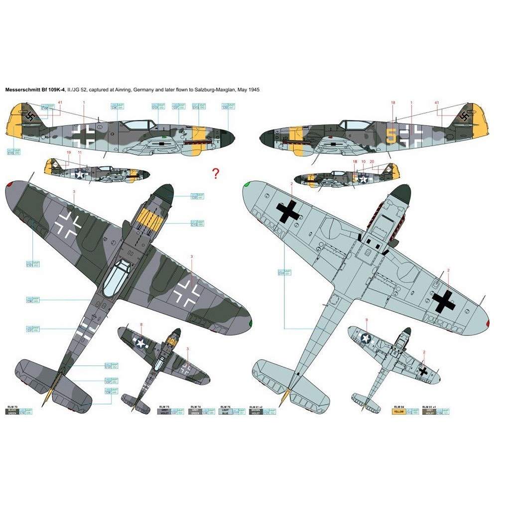 �ڿ����ʡۥ����ȥ������륭�å� 200-D72042 ��å�������ߥå� Bf109K-4 Pt.2