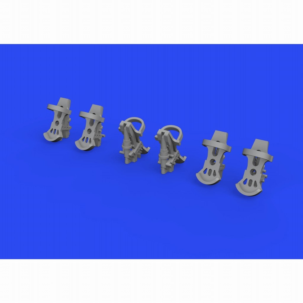 ブラッシン672292 1/72 WW.II ドイツ機ラダーペダル (3機分入り