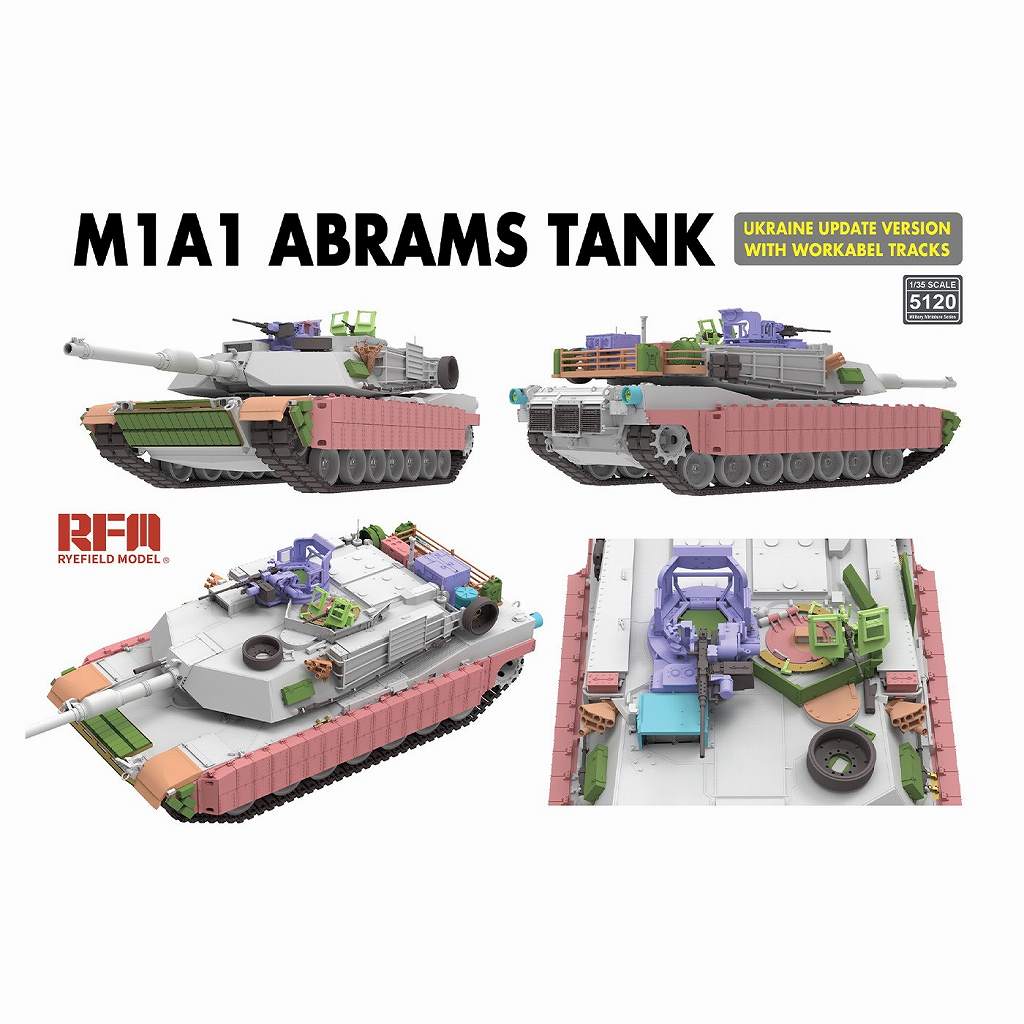 5120 1/35 M1A1 エイブラムス ウクライナ軍 アップデート版w