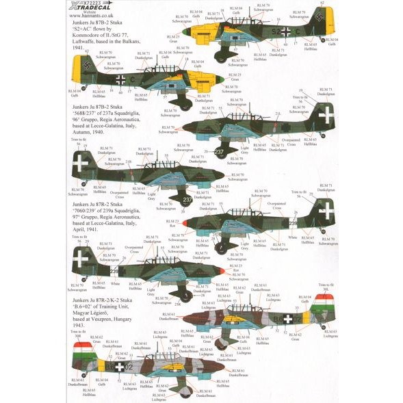 X72223 ユンカース Ju87B/K/R スツーカ | エクストラデカール