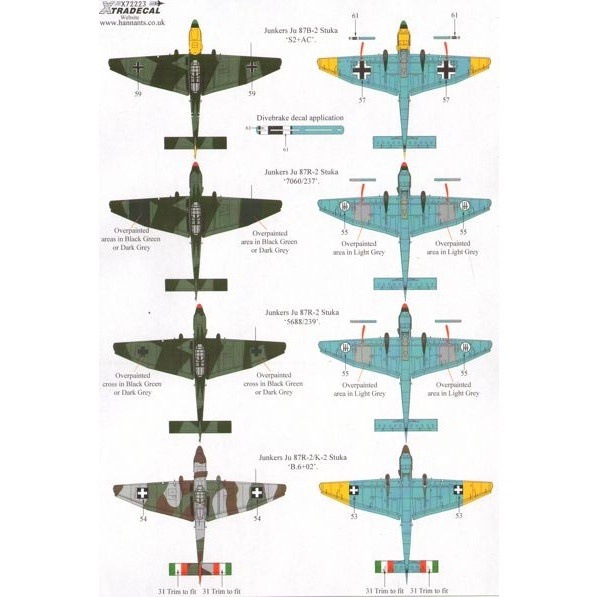 X72223 ユンカース Ju87B/K/R スツーカ | エクストラデカール