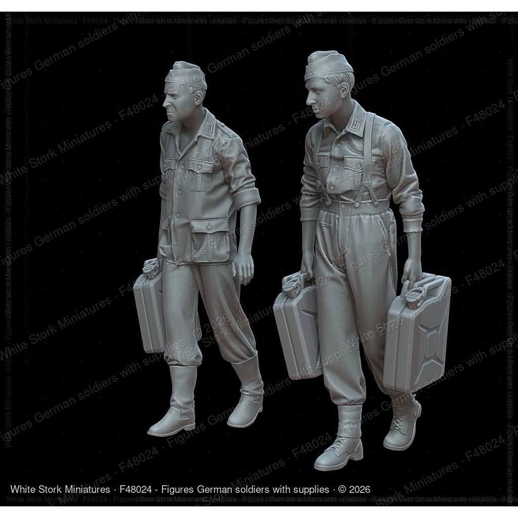 新製品】F72179 1/72 ジェリカンを携行するドイツ兵2体 【ネコポス規格