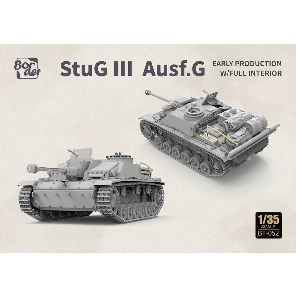 新品HIGH-TECH MODEL AFV 1/35 ドイツ軍7.5cm突撃砲 BT-052 ドイツ III号突撃砲 G型初期型 w/フルインテリア | ボーダー