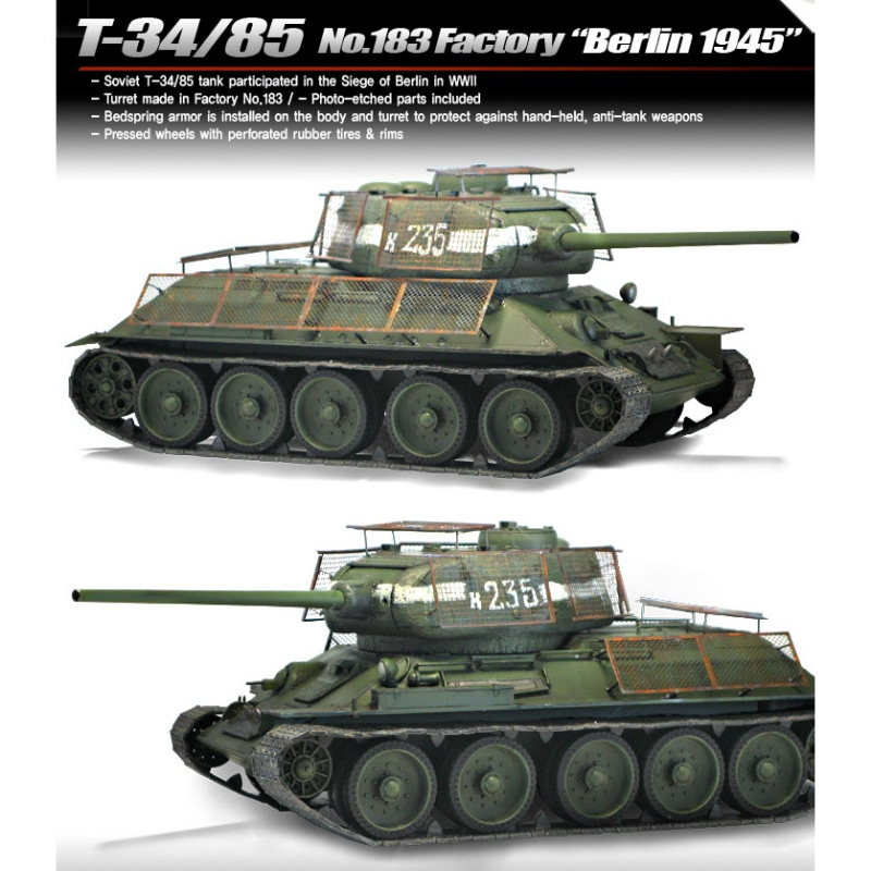 13295 T-34/85 第183工場製 ベルリン1945年 | アカデミー