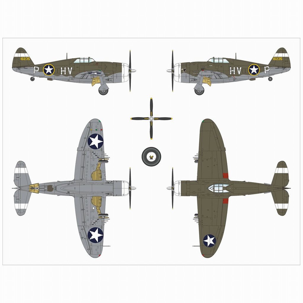 DW48055 1/48 P-47C-2 サンダーボルト | ドラウイングス DORA WINGS