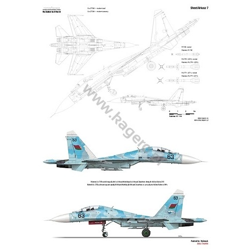 TOPDRAWINGS 7083 スホーイ Su-27/Su-33 フランカー | カゲロウ KAGERO