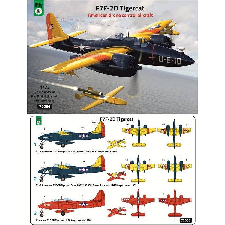 72066 1/72 グラマン F7F-2D タイガーキャット | フライ FLY | 飛行機