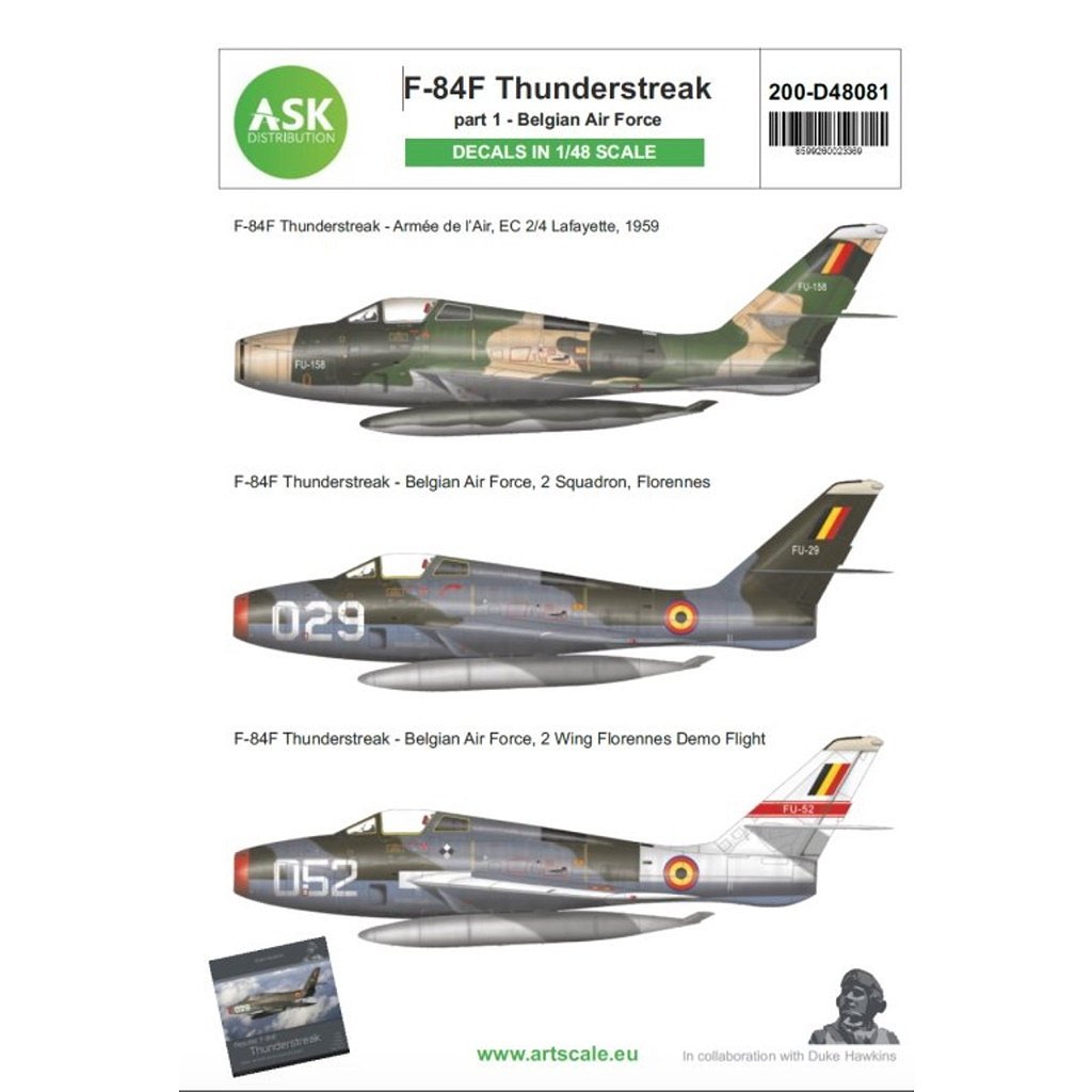 �����ȥ������륭�å� D48081 �٥륮������ ��ѥ֥�å� F-84F ����������ȥ꡼�� Pt.1