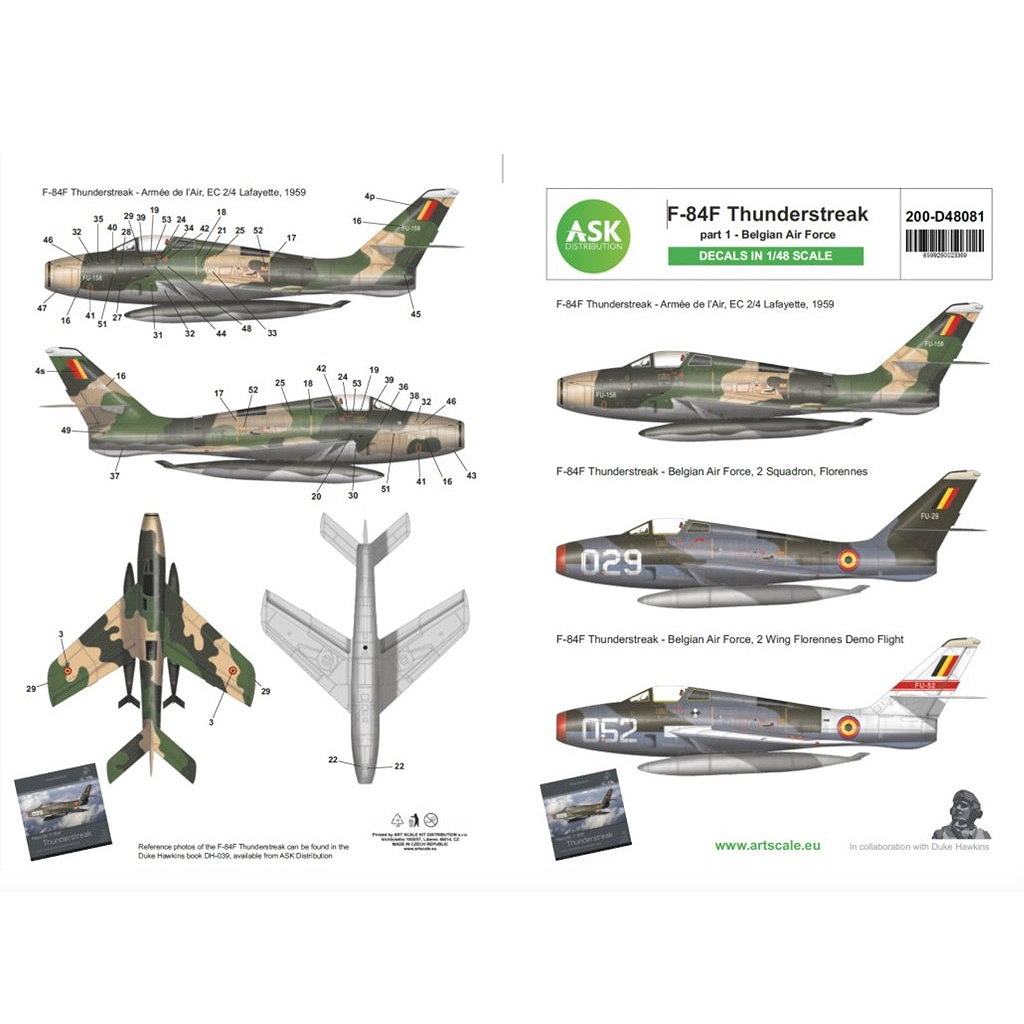 �����ȥ������륭�å� D48081 �٥륮������ ��ѥ֥�å� F-84F ����������ȥ꡼�� Pt.1
