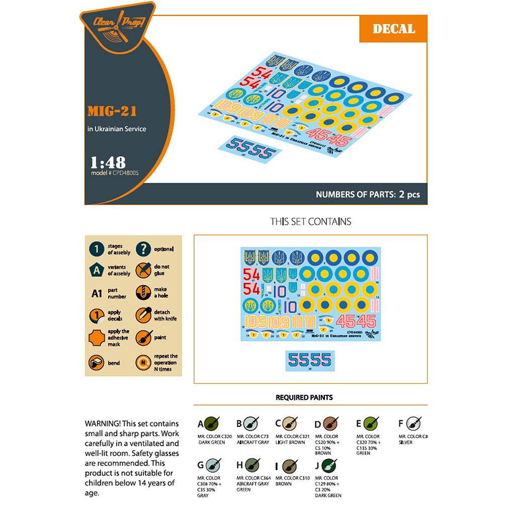 �ڿ����ʡ�CPD48005 1/48 MiG-21 �����饤�ʷ��ǥ�����