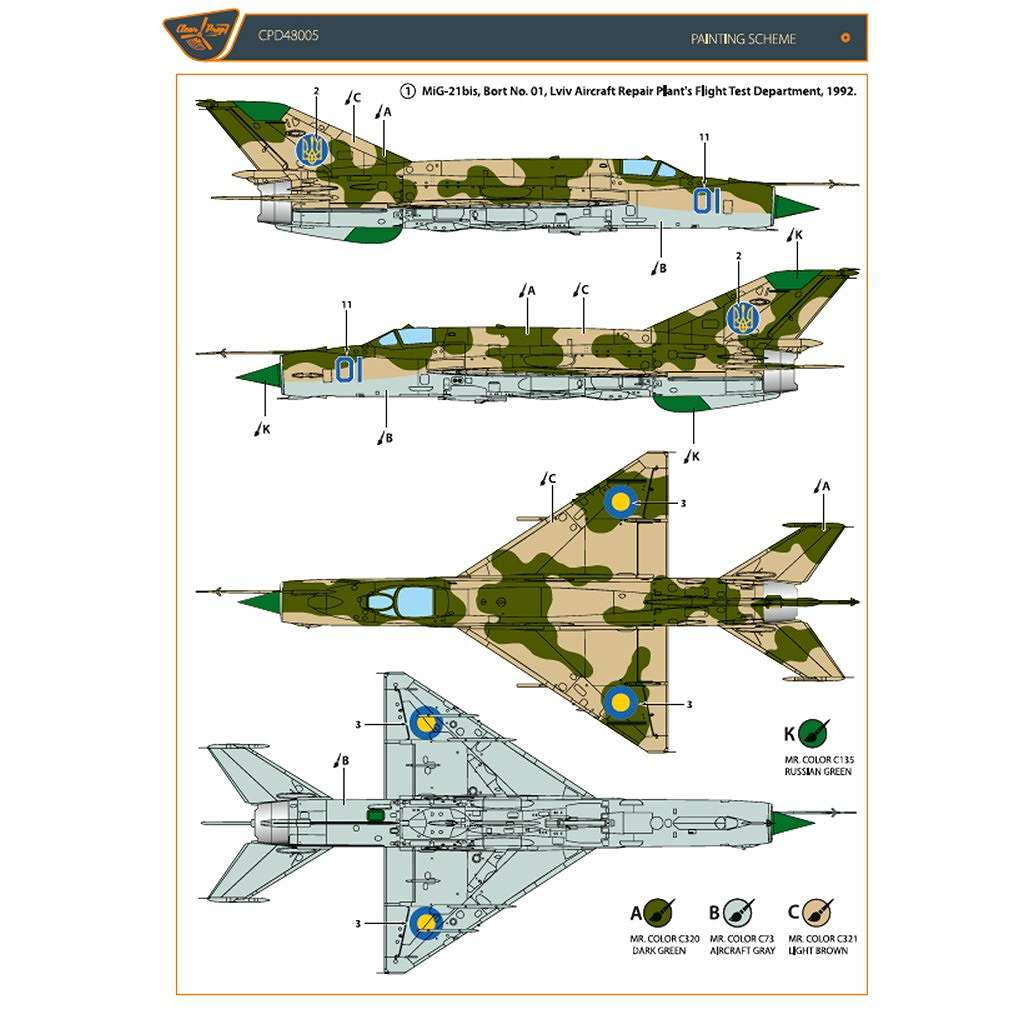 �ڿ����ʡ�CPD48005 1/48 MiG-21 �����饤�ʷ��ǥ�����