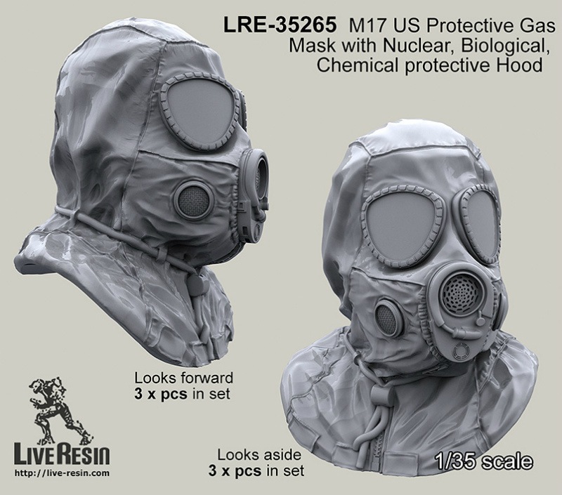 LRE-35265 M17 US Protective GasMask with Nuclear, Biological