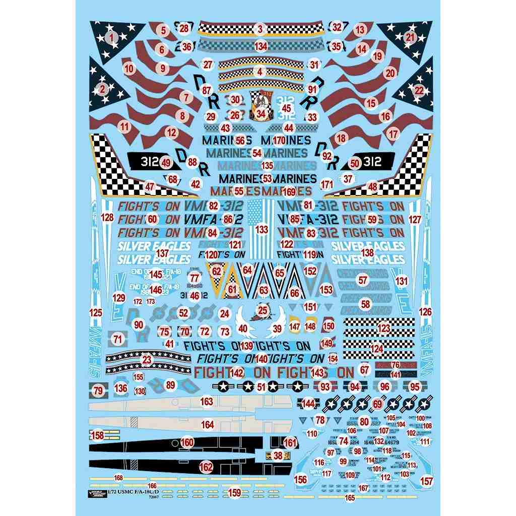ں١51-7168 1/72 ꥫʼ F/A-18C/D ۡͥå VMFA-312 åܡ 
