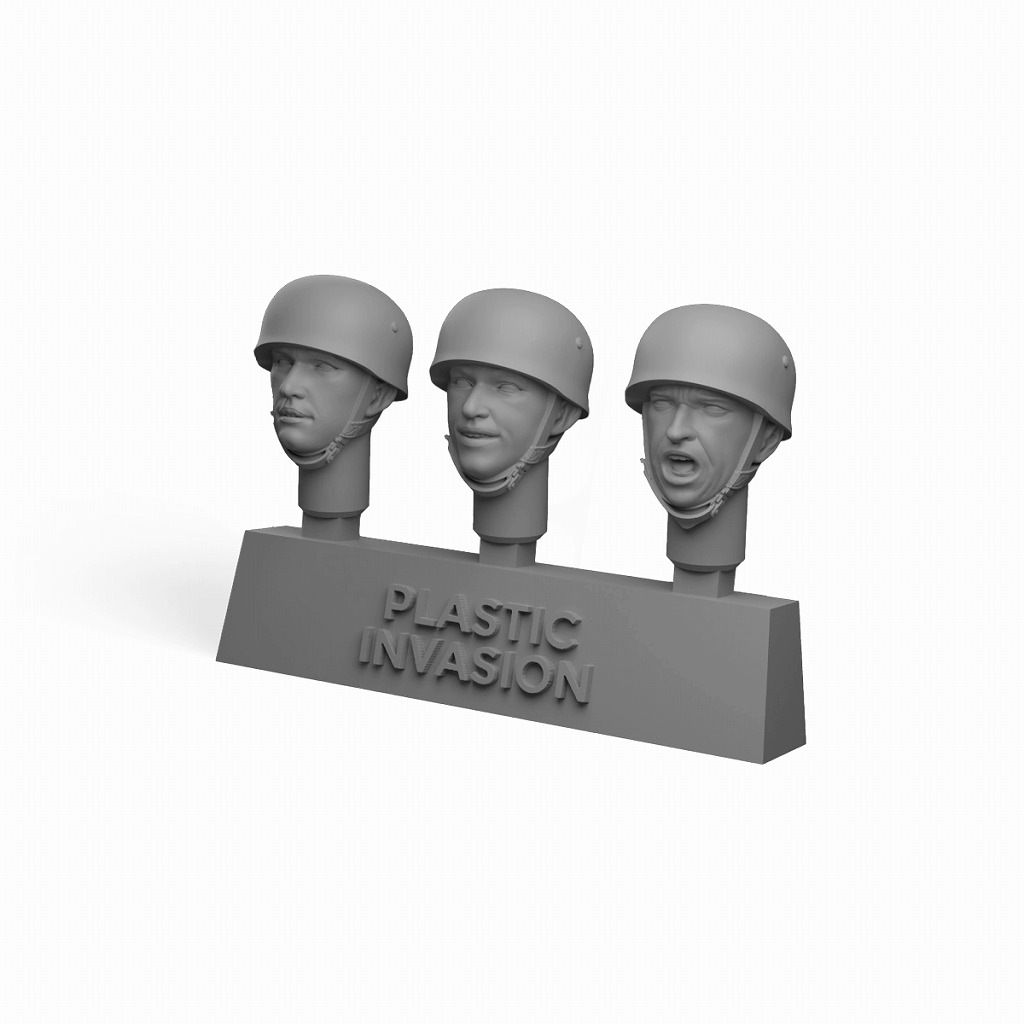 PLASTIC INVASION OD#03)1/35 WWII �ɥ��� ���⡼����󥻥å� �߲���ʼ�إå� ���������(6����)