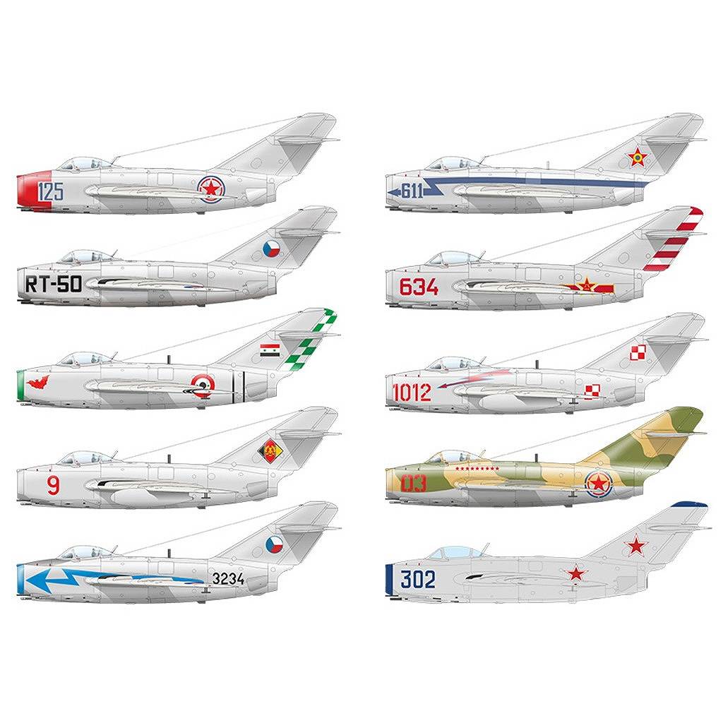��ͽ��������R0026 1/48 �ߥ� MiG-15/MiG-15bis �ե����å� �ǥ奢�륳��� ������륯�饹