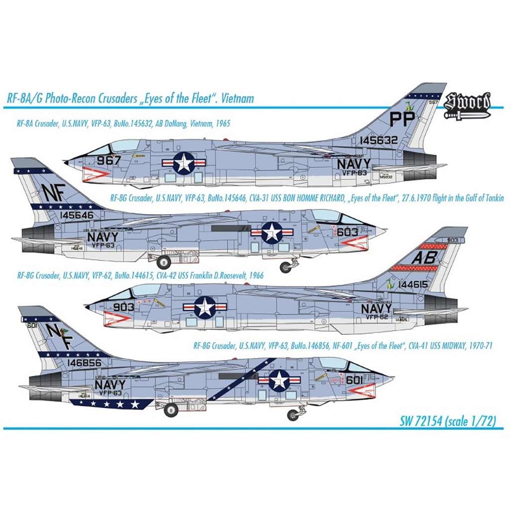 72154 1/72 ヴォート RF-8A/G フォトクルセーダー ベトナム