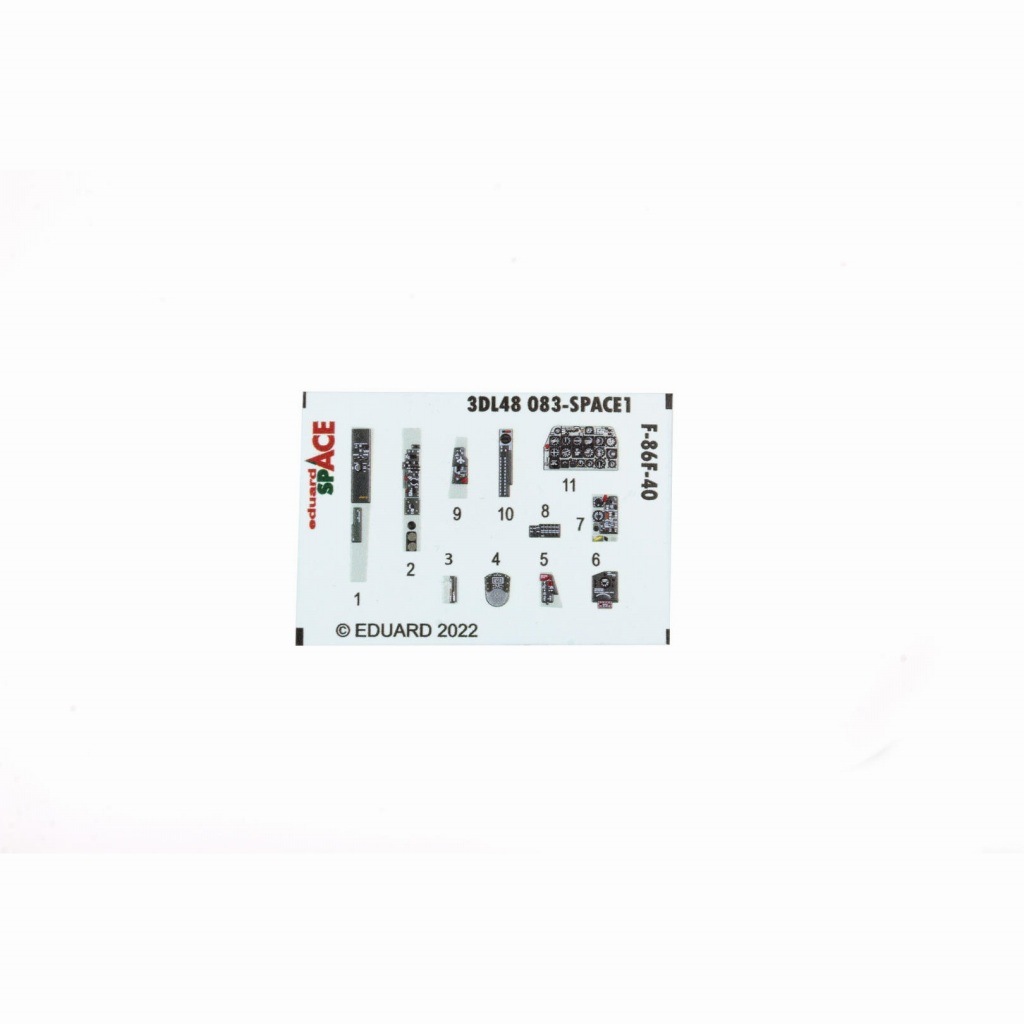 3DL48083 1/48 F-86F-40 �����ڡ���������3D�ǥ����� w/���å��󥰥ѡ��ĥ��å� (�����ե��å�����)