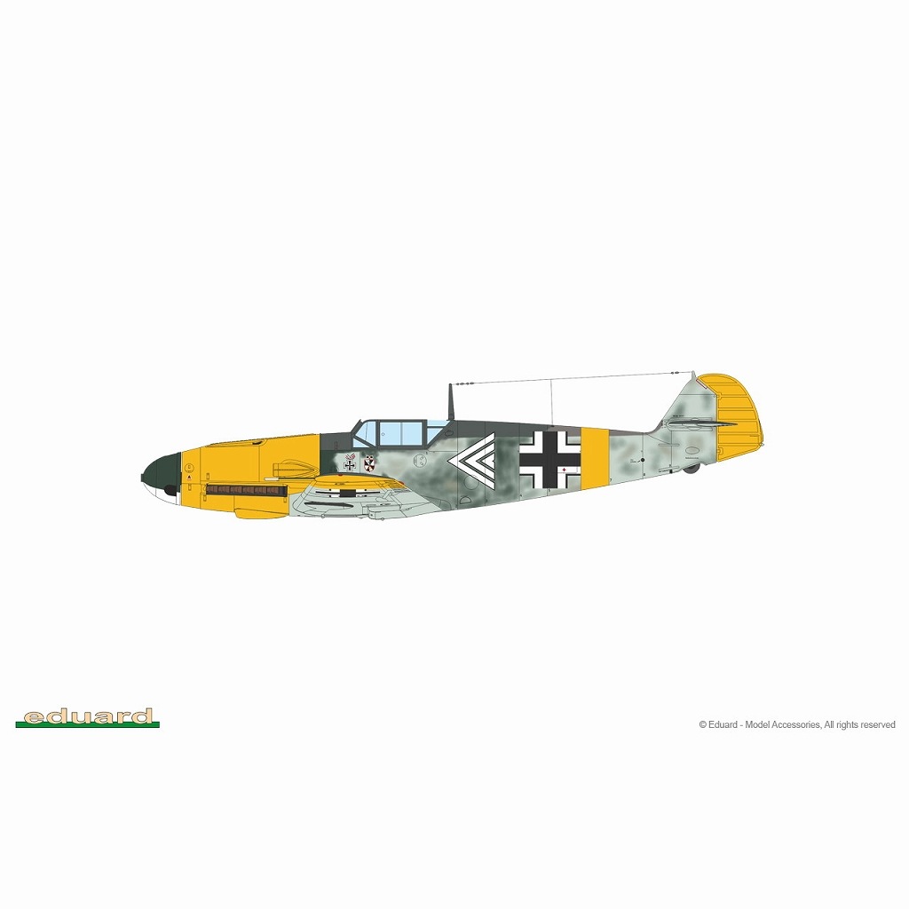 70154 1/72 メッサーシュミット Bf109F-2 プロフィパック