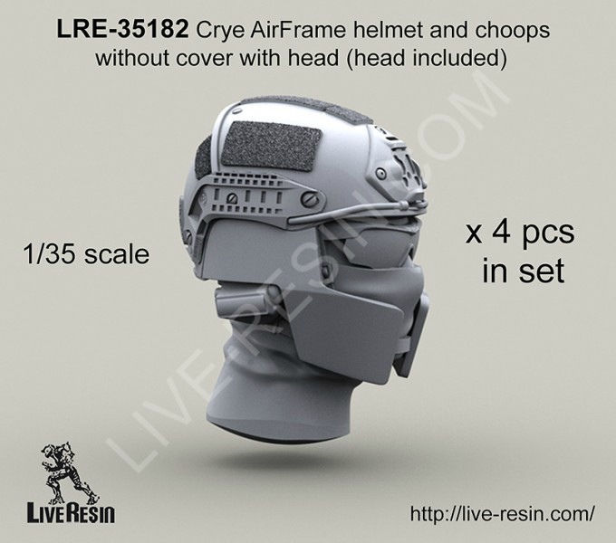 LRE-35182 Airframe helmet and choops without cover with head