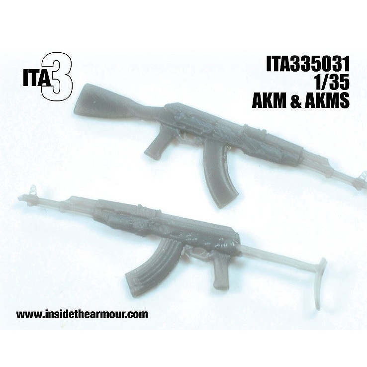 ITA335031 AKM & AKMS ライフル (x4) | インサイド ザ アーマー Inside