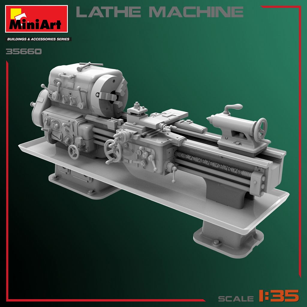 ミニラ鉄製フィギュア 35660 旋盤加工機 | ミニアート MiniArt | フィギュア,建物