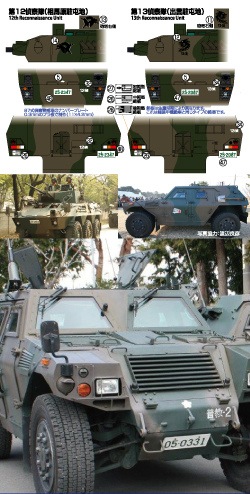 TM-04 陸上自衛隊 装輪装甲車デカールセットA | トワイライトモデル
