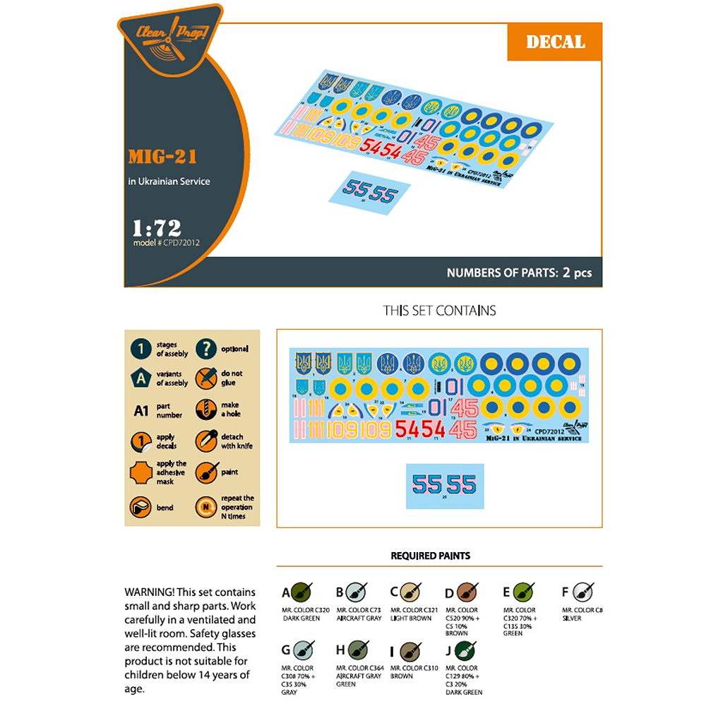 �ڿ����ʡ�CPD72012 1/72 MiG-21 �����饤�ʷ��ǥ�����