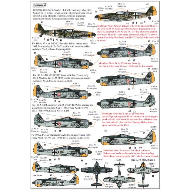 X72257 ドイツ空軍 偵察戦闘機 | エクストラデカール XTRADECAL