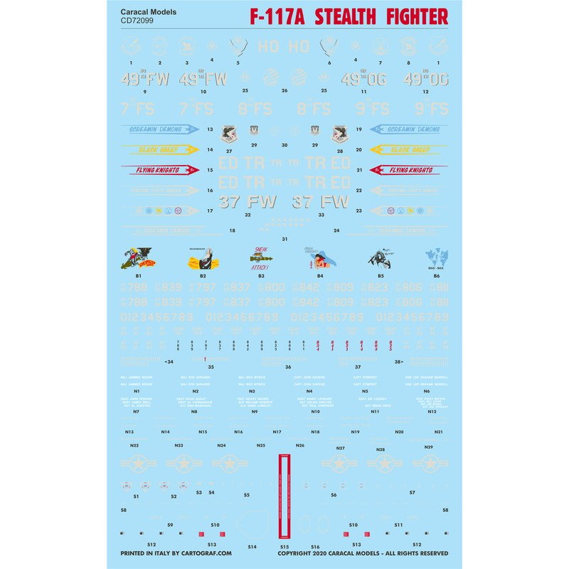 72099 ロッキード F-117 ナイトホーク | カラカルモデル Caracal