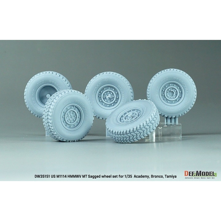 DW35151 1/35 現用 アメリカ M1025/M1114 ハンビー用自重変形MTタイヤ