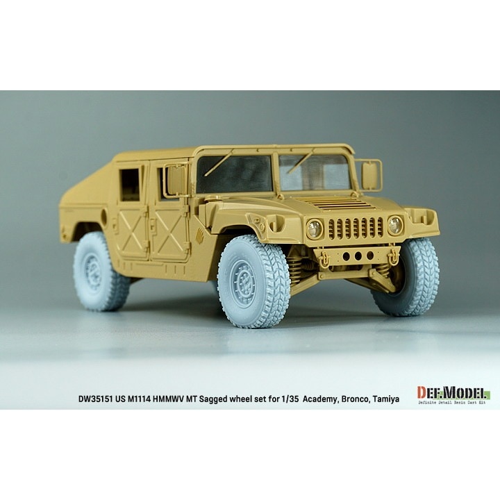 DW35151 1/35 現用 アメリカ M1025/M1114 ハンビー用自重変形MTタイヤ