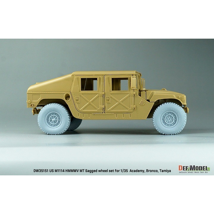 DW35151 1/35 現用 アメリカ M1025/M1114 ハンビー用自重変形MTタイヤ