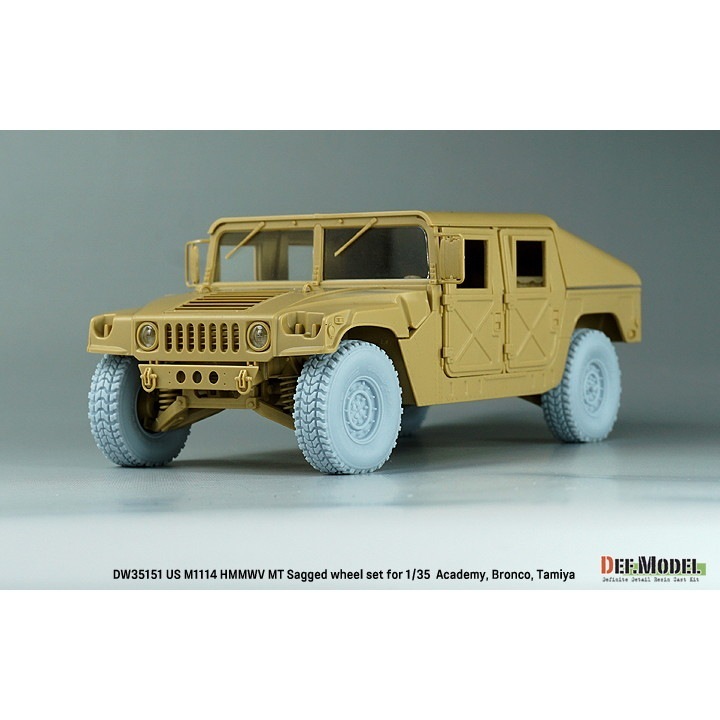 DW35151 1/35 現用 アメリカ M1025/M1114 ハンビー用自重変形MTタイヤ