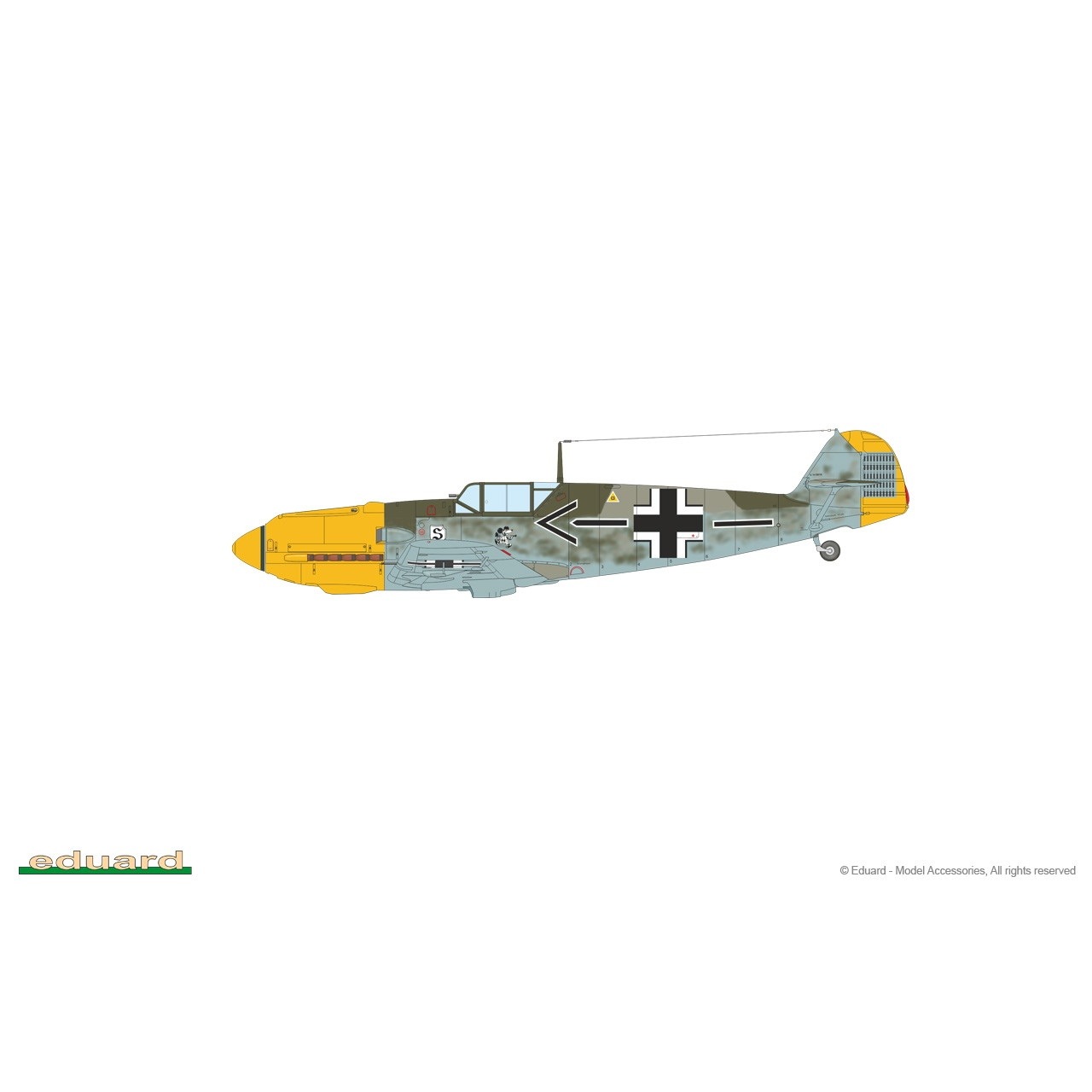 7033 1/72 メッサーシュミット Bf109E-4 プロフィパック