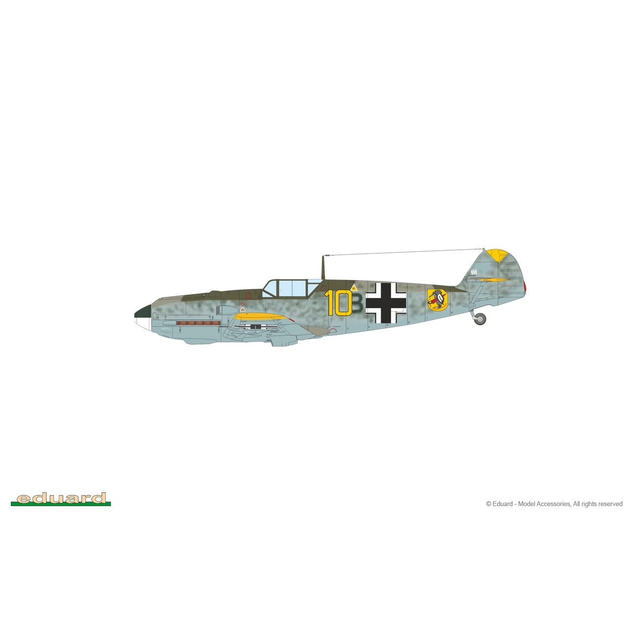 7033 1/72 メッサーシュミット Bf109E-4 プロフィパック