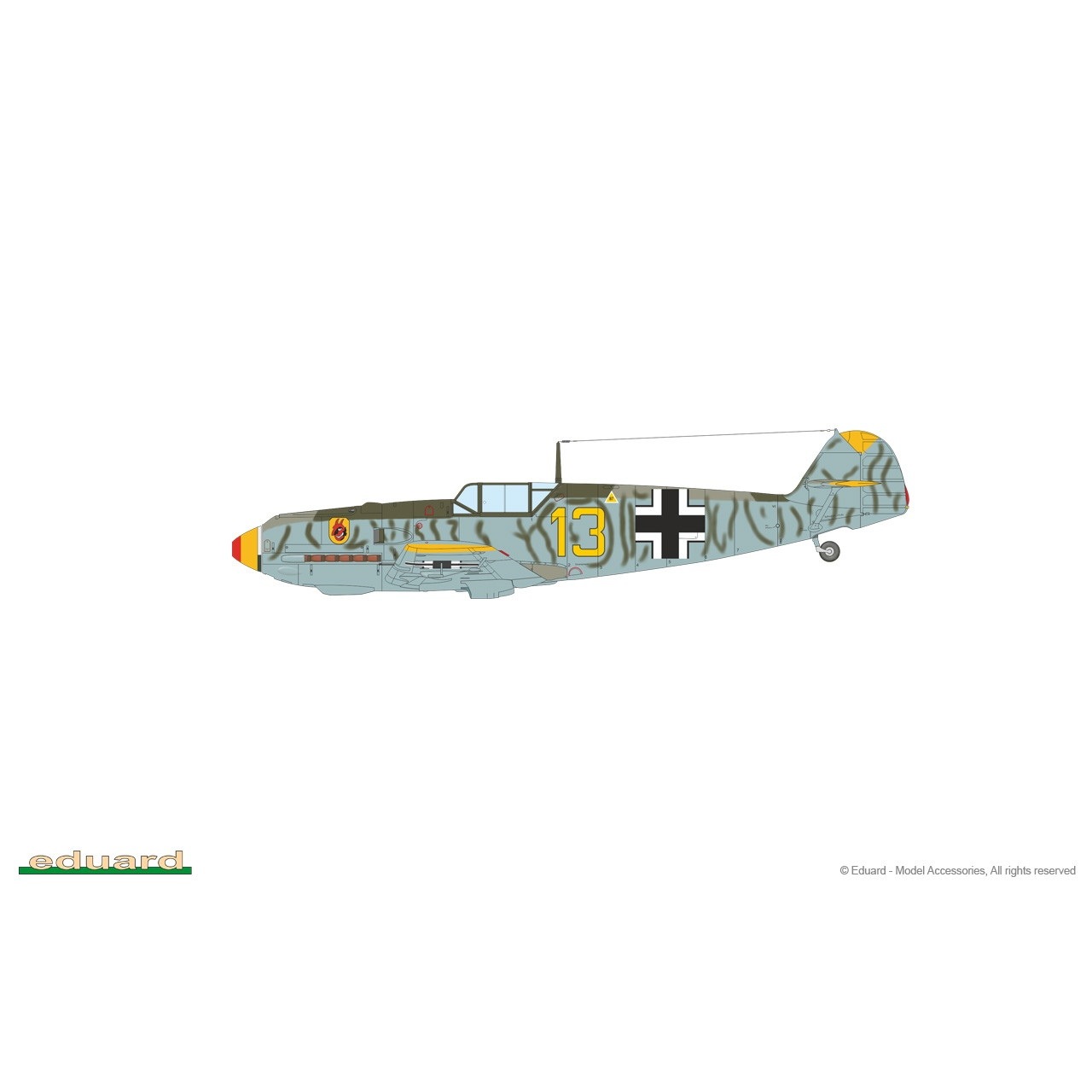 7033 1/72 メッサーシュミット Bf109E-4 プロフィパック