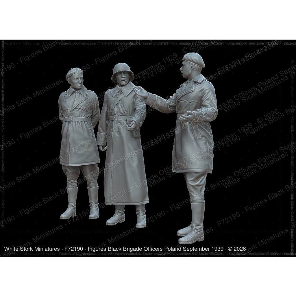 新製品】F72190 1/72 ポーランド黒色旅団 将校 1939年9月 3体