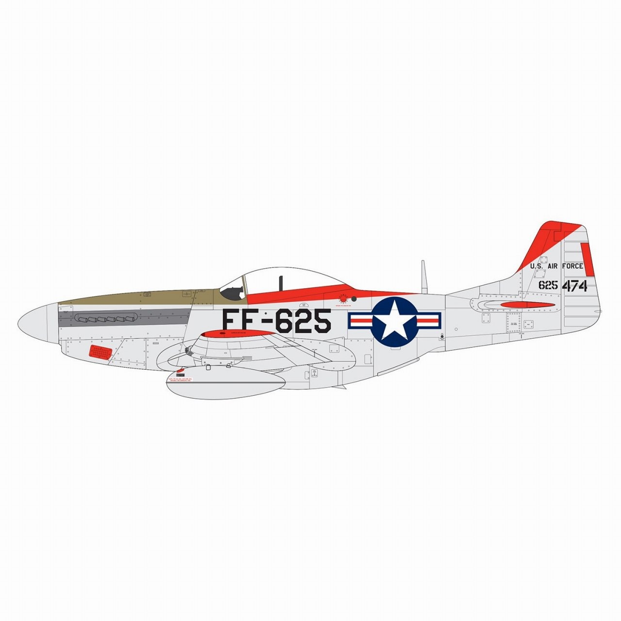 A05136 ノースアメリカン F-51D マスタング | エアフィックス AIRFIX