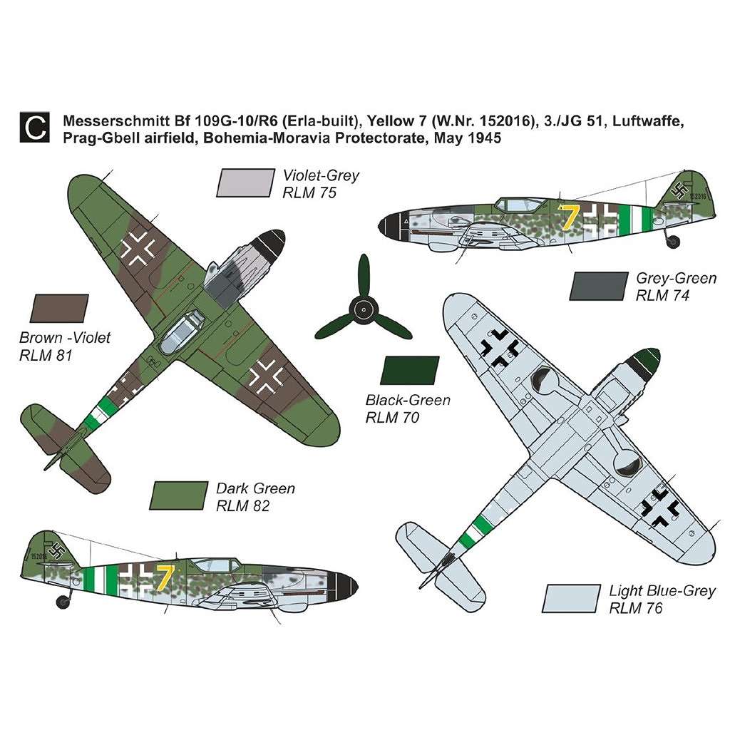 MKM14473N 1/144 Bf109G-10/���ӥ� C-10 (2���å���)