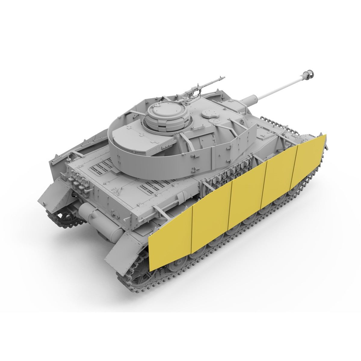 BT-025 ドイツ IV号戦車J型 初期/中期型 & 平貨車（2in1）w/線路